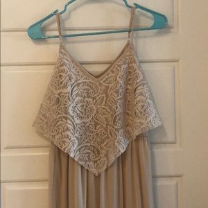 Long Formal Light Blush/Tan Dress